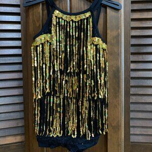 Black & Gold Weissman costume (#10926) "Boom Boom, Sz child M